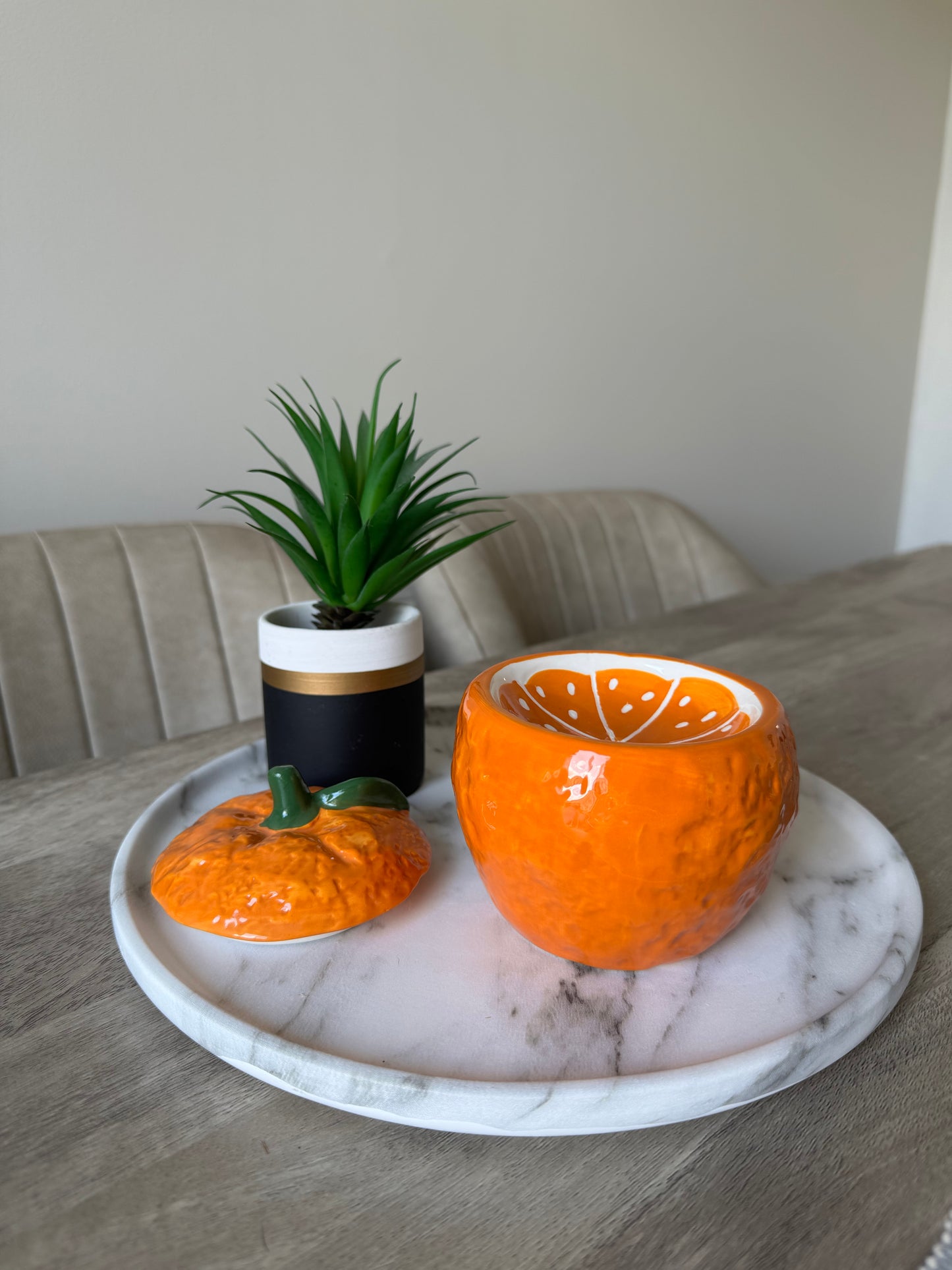Orange Wax Melt Burner
